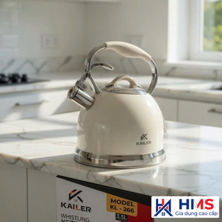 Ấm Đun Nước Siêu Tốc Kailer KL-266 3.5L Có Còi Báo Dùng Mọi Loại Bếp - Gia Dụng HMS