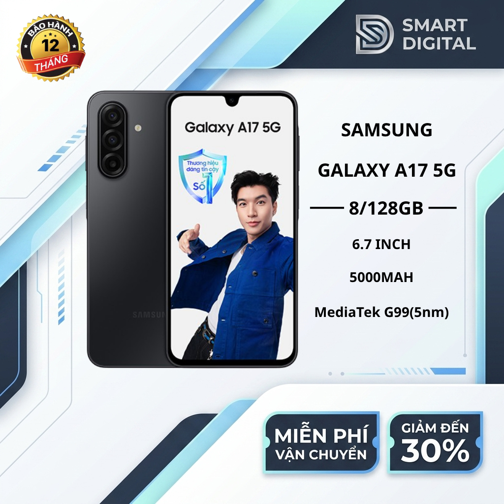 [Hoả Tốc]  Samsung Galaxy A17 5G (8GB/128G) - Hàng chính hãng - Bảo hành 12 tháng