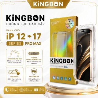 Cường lực Chống nhìn trộm 360 độ KingBon cao cấp có khung tự dán, chống tĩnh điện, viền đen siêu mỏng