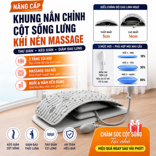 Khung nắn chỉnh cột sống bơm hơi XSPORT, khung massage cột sống toàn thân thư giãn thắt lưng, giảm đau lưng & thoát vị