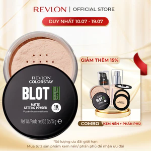 Phấn Phủ Revlon Colorstay Blot Setting Powder Kiềm Dầu Dạng Bột, Che Phủ Lỗ Chân Lông (15g)