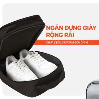 Túi đựng giày The Travel Star SHB_02 Elite Duo Shoe Bag S, Thiết Kế 2 Ngăn Đựng Giày, Vải Polyester Kháng Mùi