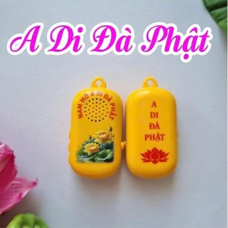 Máy niệm Phật mini đeo cổ tí hon hình A DI ĐÀ PHẬT, 28 âm điệu niệm Thầy Nhuận Đức