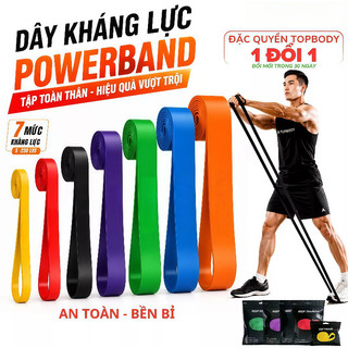 (TX)Dây kháng lực tập gym cao su, giây power band trợ lực kéo xà, tập chân, mông nam nữ gym yoga