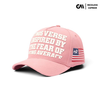 RecklessCapman Mũ Lưỡi Trai FNOS l NÓN _US AVERAGE_ TRUCKER HAT - PINK - HW5 l FNOSVERSE INSPIRED BY