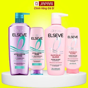 Dầu Gội Loreal Elseve 265ml/400ml CHÍNH HÃNG - Gội Xả L'Oreal Suôn Mượt, Ngăn Ngừa Rụng Tóc Dành Cho Da Đầu Dầu - Japari