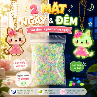 Hạt Xếp Mini 2.6mm Cao Cấp 240g, Túi Bổ Sung Nhiều Màu 24.000 Hạt Kèm Hộp Đựng