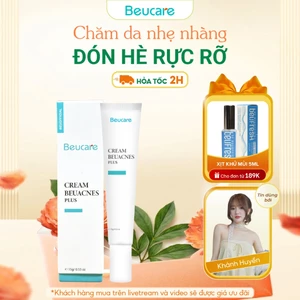 Kem giảm mụn nhanh 24h BEUACNES PLUS mụn trứng cá, chiết xuất rau má, hỗ trợ mờ thâm mụn 15g