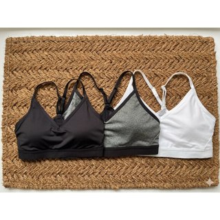 (XẢ KHO) Áo bra thể thao, tập gym, tập yoga, sẵn mút đệm form vừa, thấm hút mồ hôi hàng xuất dư xịn
