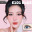 Lens mắt LUNA EYES E101 Blue màu xanh loang chấm sao lấp lánh, không viền nổi bật, size vừa