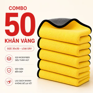 Khăn Lau Đa Năng - Lau Kính, Nội Thất, Siêu Thấm Hút, Không Xước, 30x30cm.