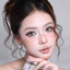 Lens mắt FD-405 Brown màu nâu hồng viền đậm nổi bật, size lớn - thương hiệu LUNA EYES