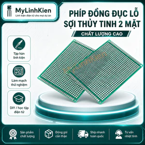Phíp đồng đục lỗ thuỷ tinh 2 mặt chất lượng cao.
