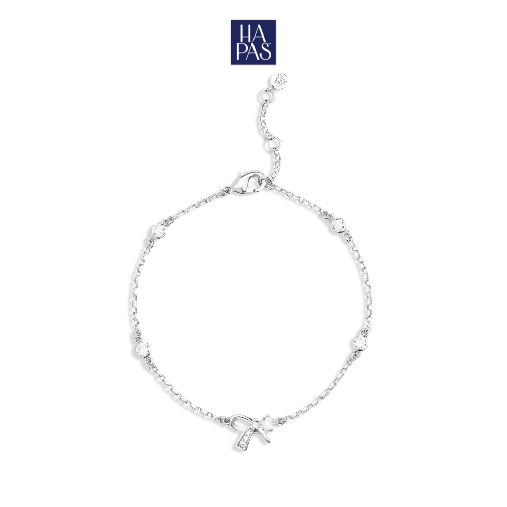 [BST FIRST CHAPTER] Lắc Tay Melora HAPAS JEWELRY Trang Sức Mạ Bạch Kim Đính Đá CZ - Quà Tặng Người Thương VT26052-SL