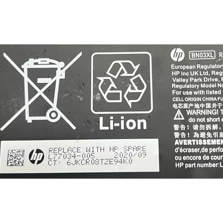 Bán pin laptop BN03XL L77034-005 51Wh for HP Envy x360 13-bd 13-ba 13-ay hàng cũ zin theo máy chính hãng