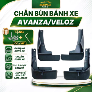 Chắn bùn Toyota Avanza/Veloz đời 2022 - Nay hạn chế bùn đất bắn lên xe tặng kèm ốc và tua vít