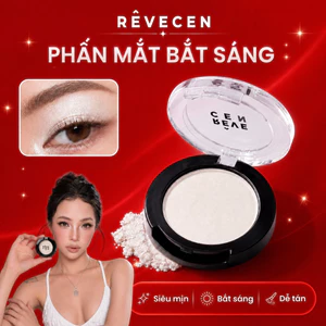 SUU Phấn Mắt Trắng REVECEN Eyeshadow 3.1g Highlight Có Nhũ Bắt Sáng, Tạo Khối, Siêu Mịn, Bám Lâu