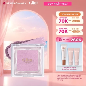 Phấn má hồng Glint 2.4g đa năng dạng nén cùng hạt ngọc trai, mịn màng, mỏng nhẹ