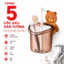 Combo 5 Cốc Dán Tường Hình Gấu Dễ Thương, Kệ Đựng Bàn Chải Kem Đánh Răng Đa Năng