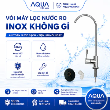 Vòi máy lọc nước RO , dùng cho các loại máy lọc ,chất liệu INOX không gỉ