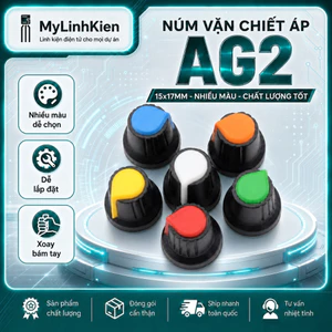 Núm vặn chiết áp, núm vặn biến trở AG2 15x17mm chất lượng tốt.
