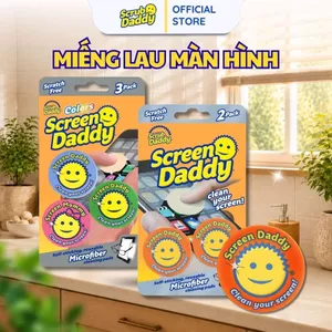 Set 3 miếng lau màn hình Screen Daddy - Miếng lau màn hình điện thoại, ipad, kính,...