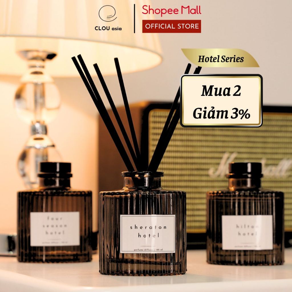 Nước Hoa Thơm Phòng Khuếch Tán Mùi Hương Khách Sạn 100ml | CLOU asia