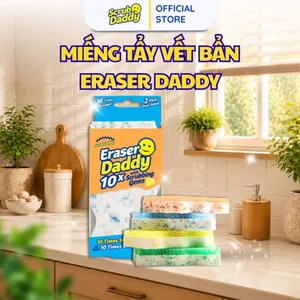 Set 2 Miếng Eraser Daddy Với Các Tinh Thể Chà Rửa