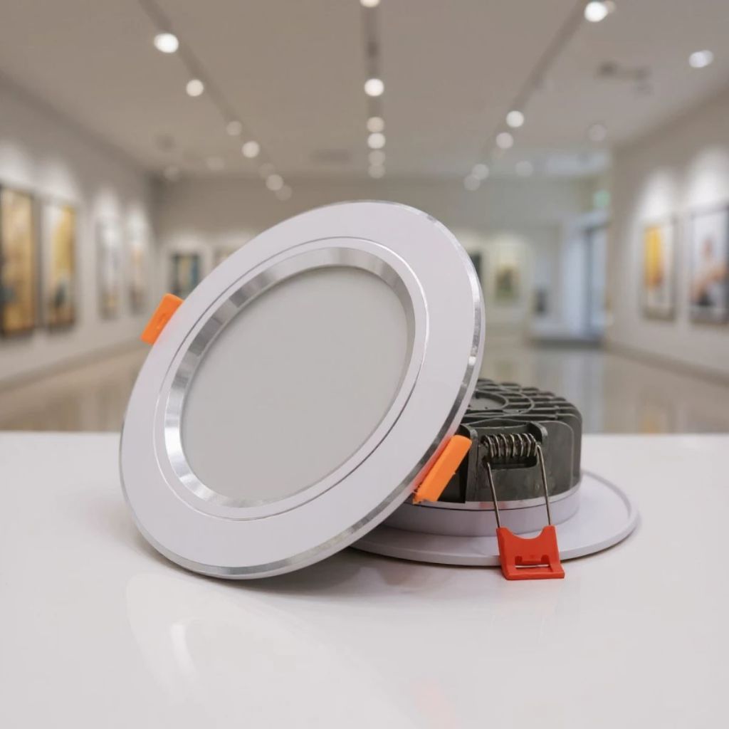 Đèn Led Âm Trần Nguồn Rời Đế Gang Đúc 7W 9W 12W| Đèn Mắt Trâu Trần Thạch Cao BH 2 Năm