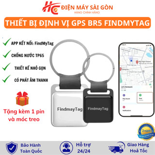 Thiết bị định vị GPS FindmyTag BR5,Theo dõi oto, Xe máy, Thú cưng Kết nối qua app, IOS&Android