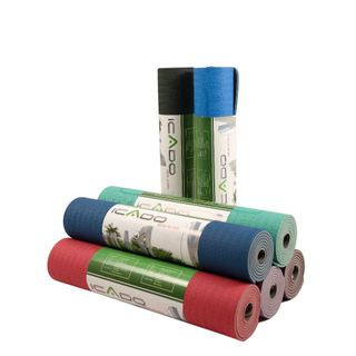 Thảm Yoga Tập Gym Định Tuyến 2 Lớp Dày 6mm-10mm ICADO  Thảm Tập  Chống Trơn Trượt thegioidotap