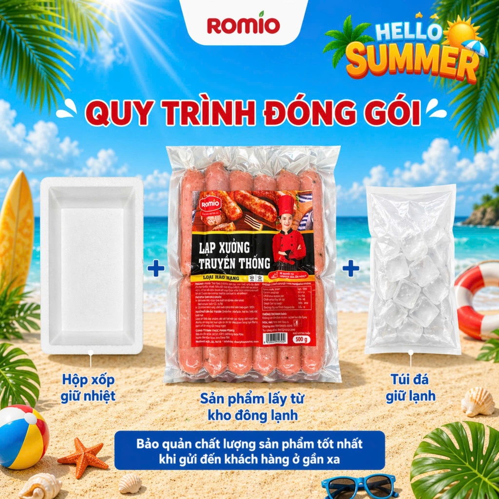 COMBO KẾT HỢP: Lạp Xưởng Sapa, Lạp Xưởng Truyền Thống  - Hương Vị Thơm Ngon Dai Sần Sật Dễ Chế Biến