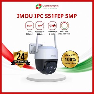 CAMERA IMOU IPC S51FEP - 5MP quay quét, có màu ban đêm, đàm thoại 2 chiều