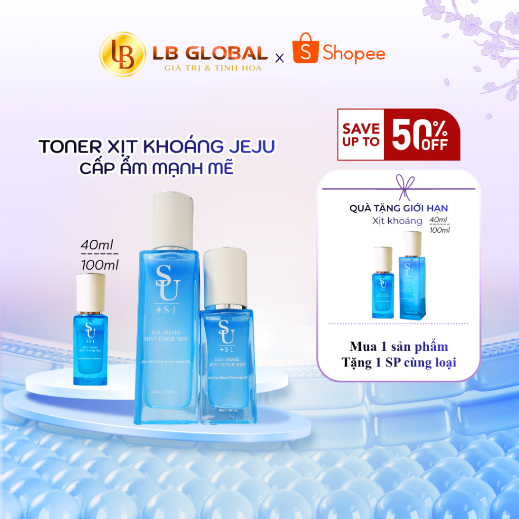 [SALE 50% DATE 11.2026] Toner dưỡng da_JEJU SHAKE MINT TONER MIST_LỌ 100/40ML_Sản phẩm chính hãng_Xuất VAT 100%