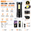Đèn pin LED siêu sáng mạnh mẽ Đèn pin ngoài trời USB Pin công suất cao Đèn pin chiếu sáng từ xa