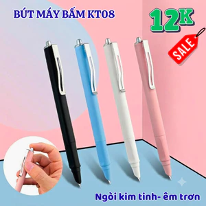 Xả kho 12k/ Bút Máy Kim Tinh KT08 Bấm Ngòi tiện lợi cho HS 1-5 Nét Chữ 0.38 mm, thân nhẹ vùa tay