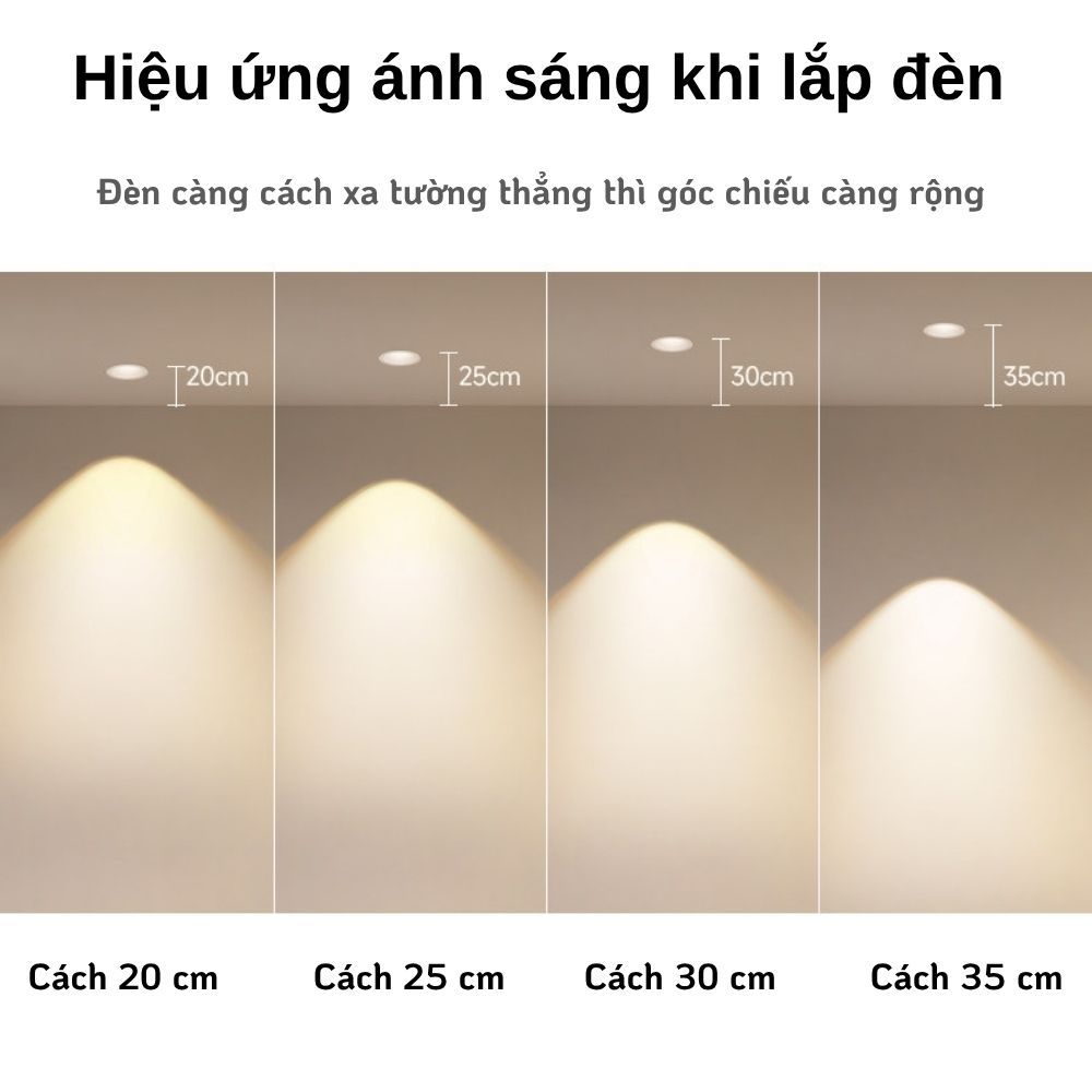 Đèn Led Âm Trần Chống Chói Spotlight 12W Xoay Góc 30 Độ Chip COB Ánh Sáng 3 màu - BH 2 năm