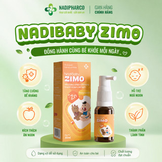 Siro Ho Nadibaby Care Dạng Xịt Cho Bé Giảm Ho Đờm, Viêm Đường Hô Hấp, Tăng Sức Đề Kháng- Lọ 15Ml