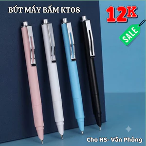 Xả Kho 12k/ Bút Máy Bấm KT08-1 Ngòi Kim Tinh Nét chữ 0.38mm, Viết Êm Trơn, Thân Nhẹ cho HS lớp 1-5
