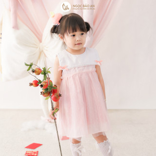 NBAN (6M-3Y) Bodychip bé gái màu hồng, body cotton mềm mát dễ thay tã bé mặc nhà đi chơi-PINKGIRL