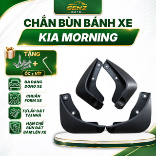 Chắn bùn Kia Morning 2003 - 2022, hạn chế bùn đất bắn lên xe, tặng kèm ốc và tua vít