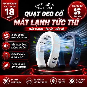 Quạt cổ treo bán dẫn Quạt USB di động màn hình kỹ thuật số quạt cổ làm mát, quạt đeo cổ không dây cầm tay làm mát nhanh