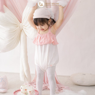 NBAN (6M-3Y) Đầm xòe bé gái màu hồng, váy cotton mềm mát xinh xắn cho bé gái-PINKGIRL
