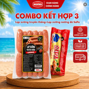 COMBO KẾT HỢP: Lạp Xưởng Sapa, Lạp Xưởng Truyền Thống - Hương Vị Thơm Ngon Dai Sần Sật Dễ Chế Biến