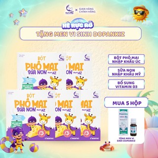 Combo 5 Bột Phô Mai Sữa Non NutriAZ Nguyên Liệu Nhập Khẩu Hỗ Trợ Phát Triển Chiều Cao Cho Bé Ăn Dặm Từ 6 Tháng Tuổi