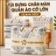 Túi đựng chăn màn, quần áo vải oxford hoạ tiết hoa lá cây màu be 35/85/120l
