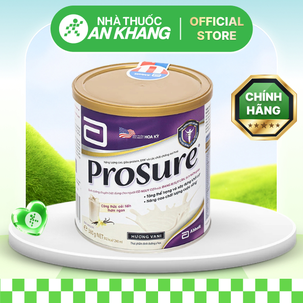 Sữa bột Prosure Hương Vani Lon 380G [Nhà Thuốc An Khang - Chính Hãng 100%]