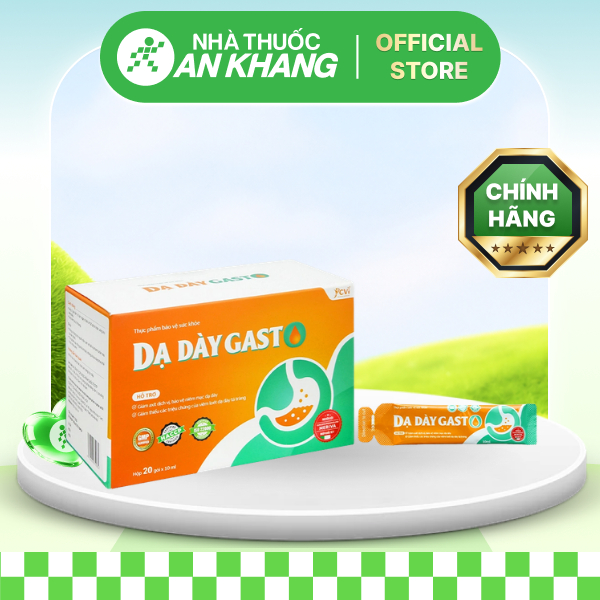 Hỗn dịch Dạ Dày Gasto hỗ trợ giảm acid dịch vị, bảo vệ niêm mạc dạ dày hộp 20 gói [Nhà Thuốc An Khang - Chính Hãng 100%]