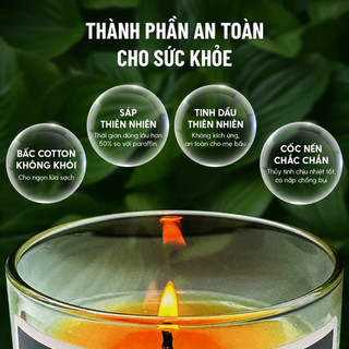Nến Thơm Quà Tặng Cao Cấp Hương LAVENDER Dễ Chịu [Kèm Túi Thiệp] An Toàn Lành TÍnh