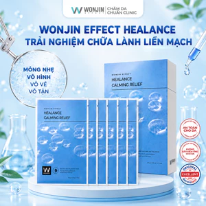 COMBO 2 Hộp Mặt Nạ Hỗ Trợ Cấp Ẩm Và Làm Dịu Da Wonjin Effect Healance Calming Relief Mask 30g (30gx10)